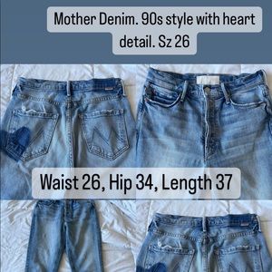 Mother 90s style bootcut denim Sz 26